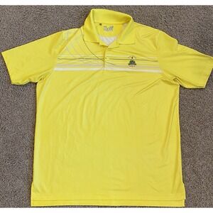 US Open Merion Golf‎ Club Polo Shirt Mens Size Large Under Armour Yellow